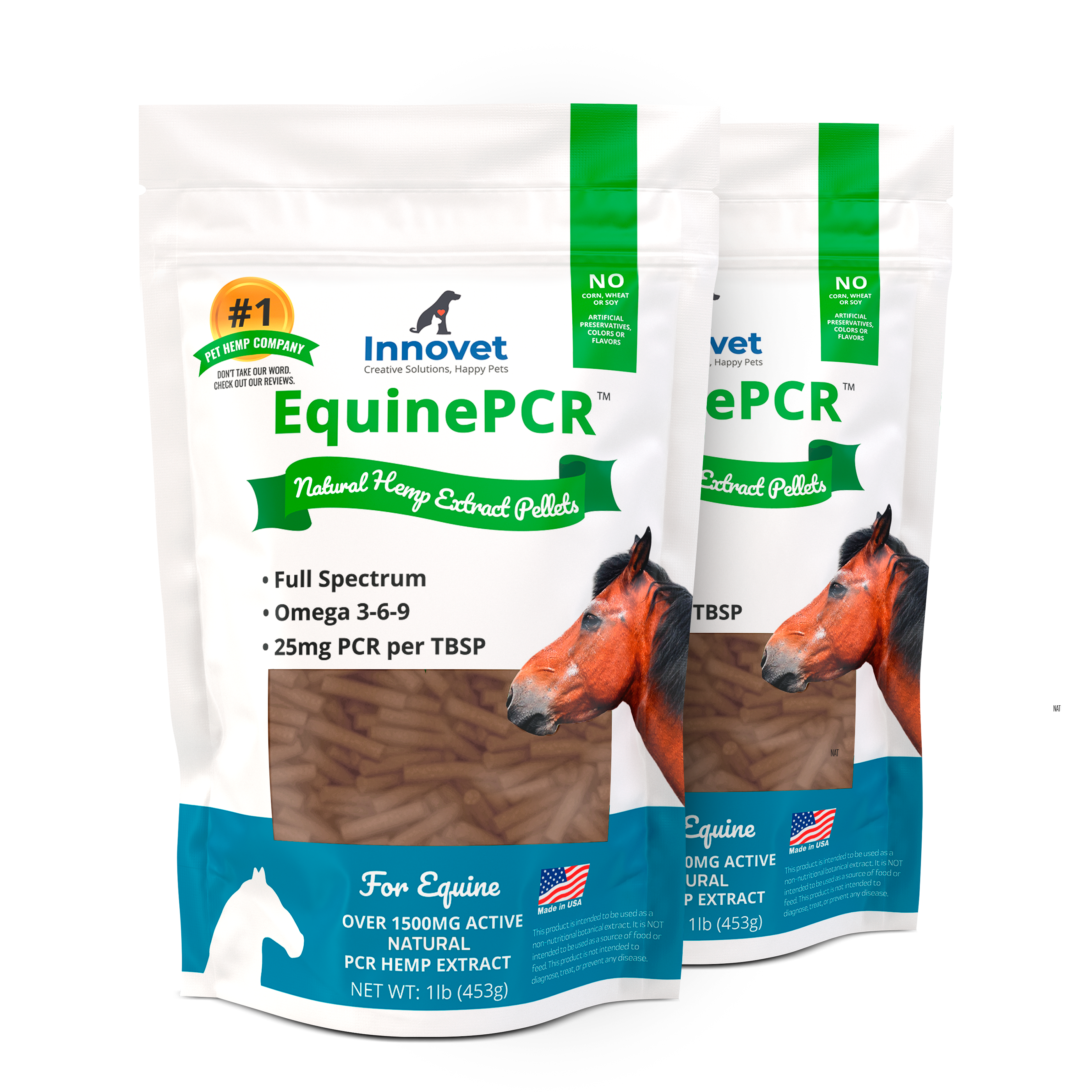 Equine Hemp PCR - Hemp Pellets for Horses - | Innovet Pet